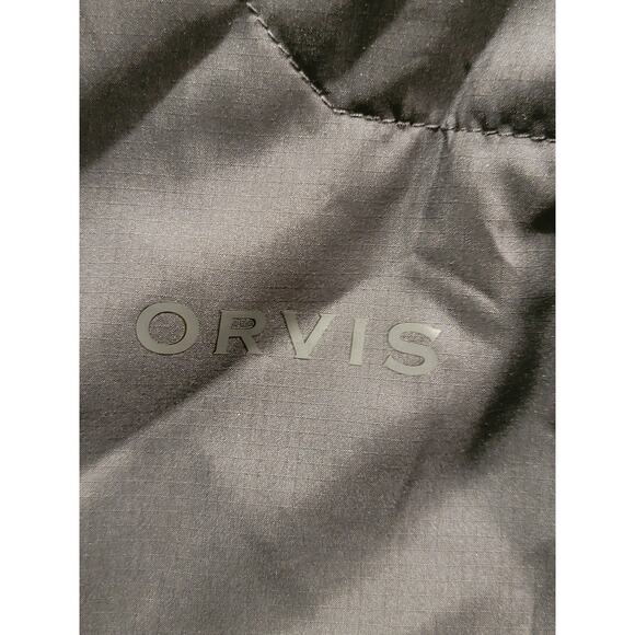 Orvis Vest Men's Sz XL Soft Puffer Sleeveless Outdoor Hiking Lightweight Black - Picture 7 of 16